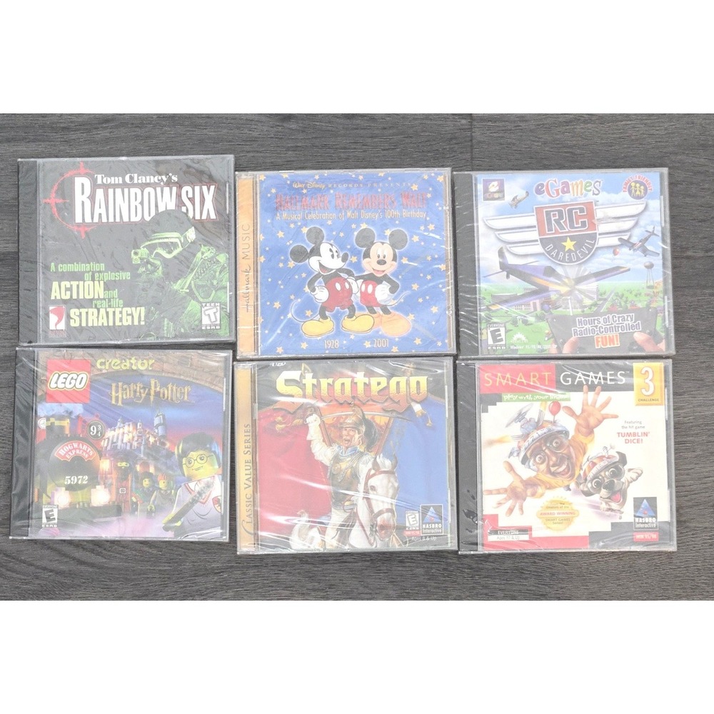 Vintage PC Game‎ Lot - 5 New & Factory Sealed Games